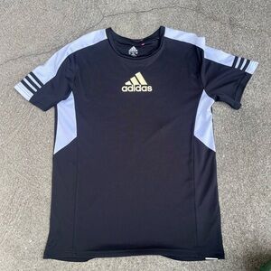 Adidas Black and White Soccer Jersey Kids XL